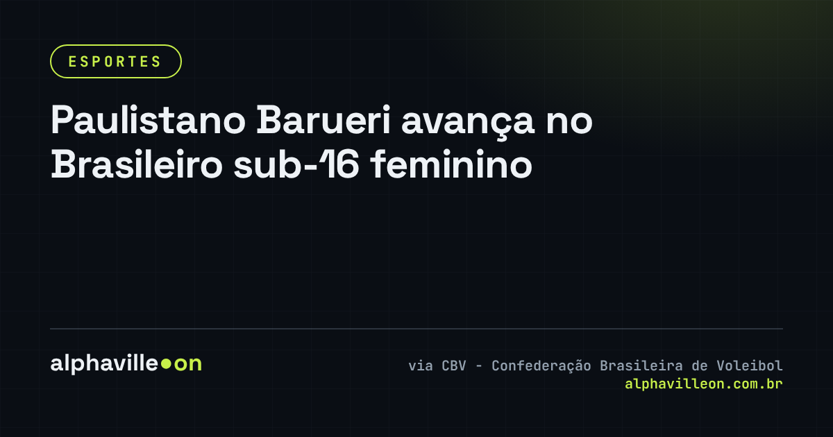 Paulistano Barueri avança no Brasileiro sub-16 feminino