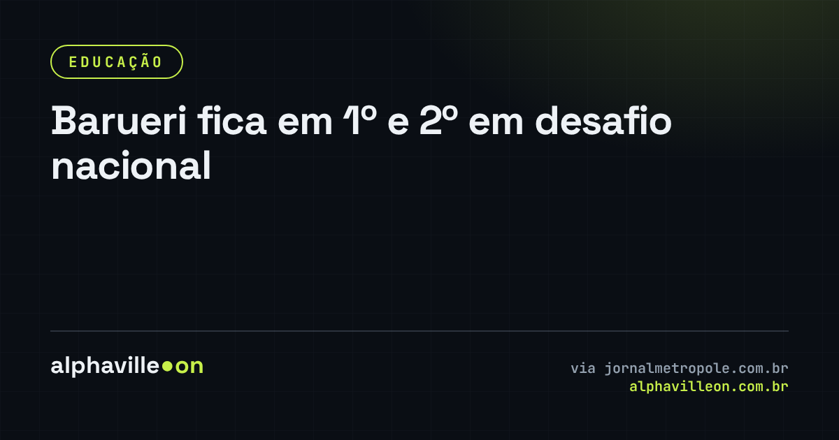 Barueri fica em 1º e 2º em desafio nacional