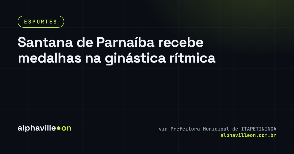 Santana de Parnaíba recebe medalhas na ginástica rítmica