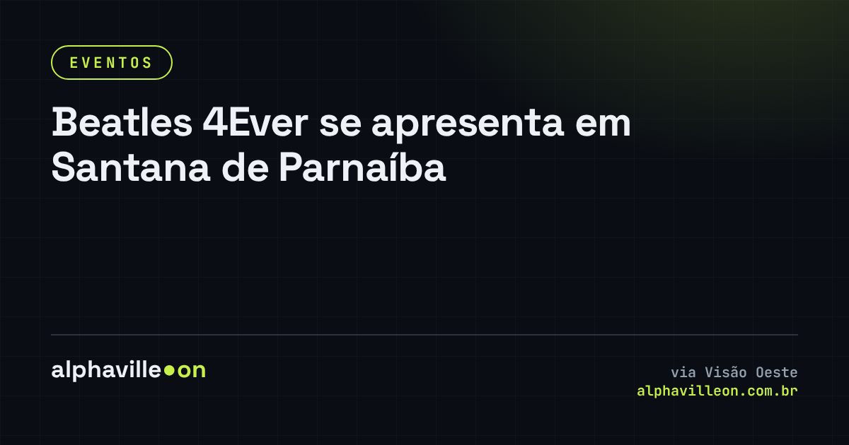 Beatles 4Ever se apresenta em Santana de Parnaíba