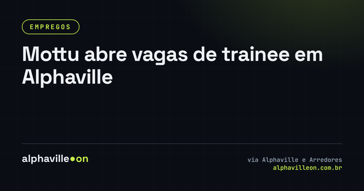 Mottu abre vagas de trainee em Alphaville