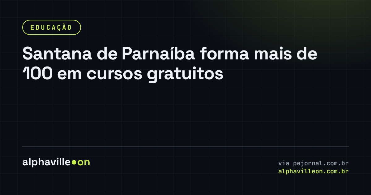 Santana de Parnaíba forma mais de 100 em cursos gratuitos