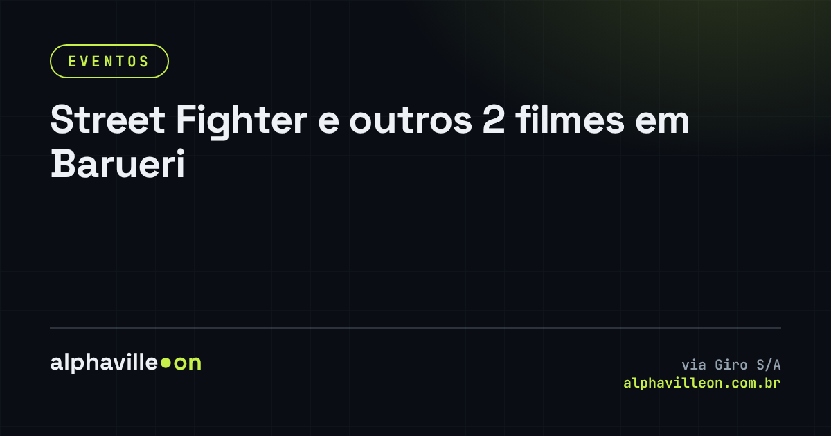 Street Fighter e outros 2 filmes em Barueri